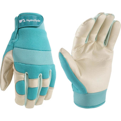 Wells Lamont HydraHyde Women's Indoor/Outdoor Work Gloves Teal M 1 pair