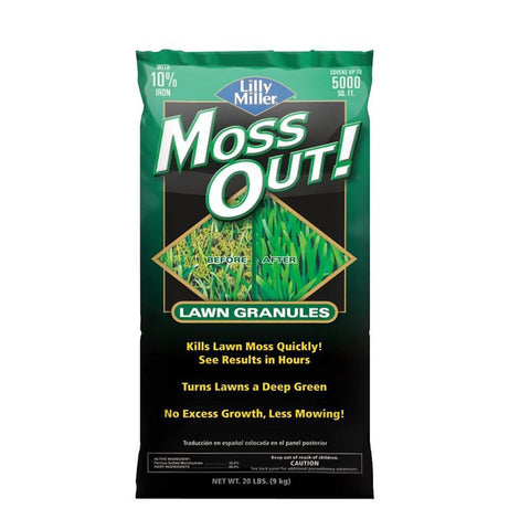 Lilly Miller Moss Out Granulados para el control del musgo 20 lb