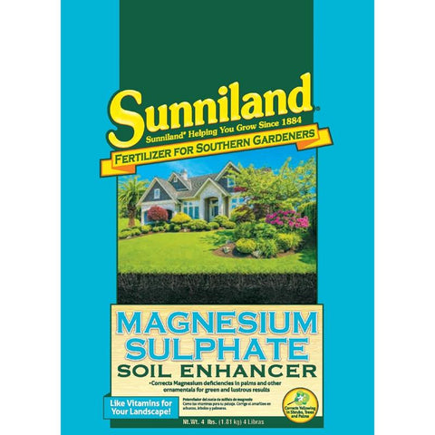 Mejorador de suelo de sulfato de magnesio Sunniland de 4 lb