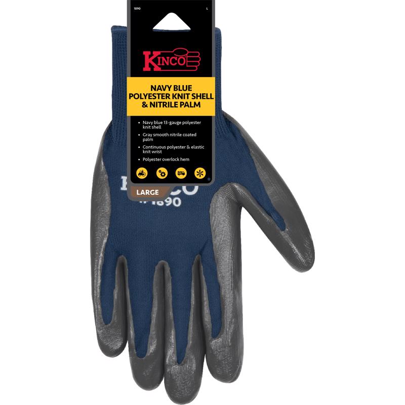 Kinco Men's Indoor/Outdoor Gloves Navy M 1 pair
