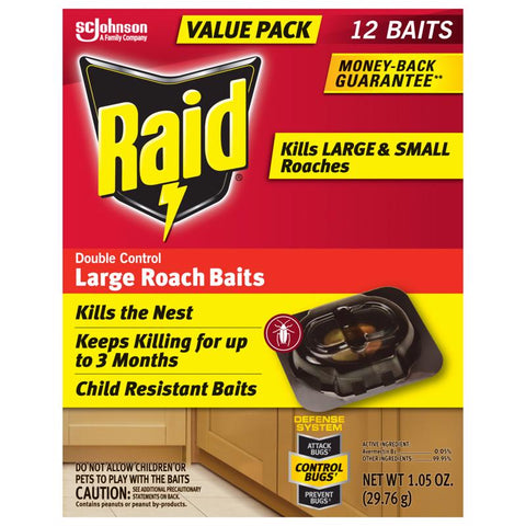 Raid Roach Killer Solid 1.05 oz (Pack of 6)
