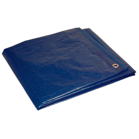 Lona de polietileno Foremost Dry Top de 9 pies de ancho x 12 pies de largo, de resistencia media, azul