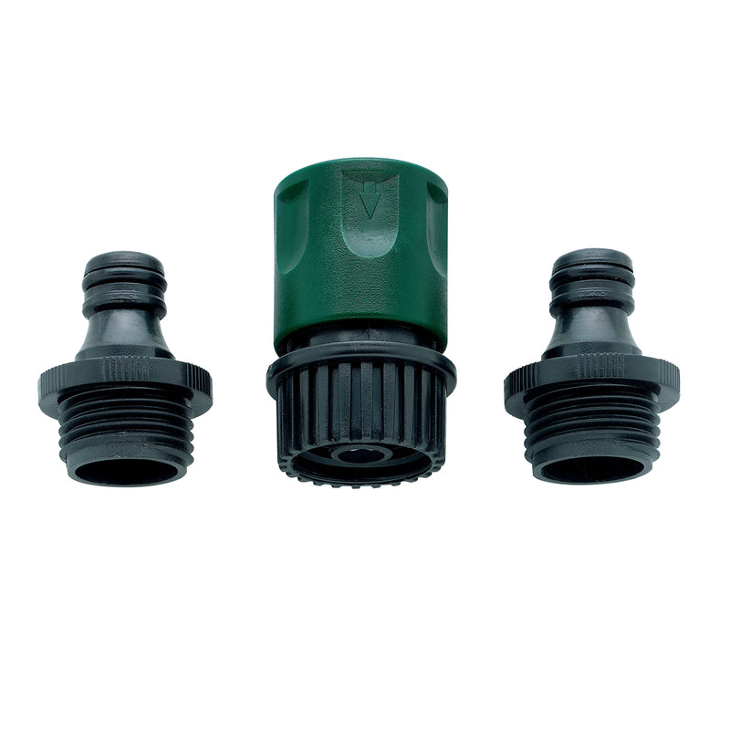 Orbit 3/4 in. Plastic Threaded 2 Male/1 Female Quick Connector Hose Set (Pack of 12)