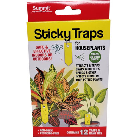 Trampas adhesivas Summit para plantas de interior, 12 unidades (paquete de 24)