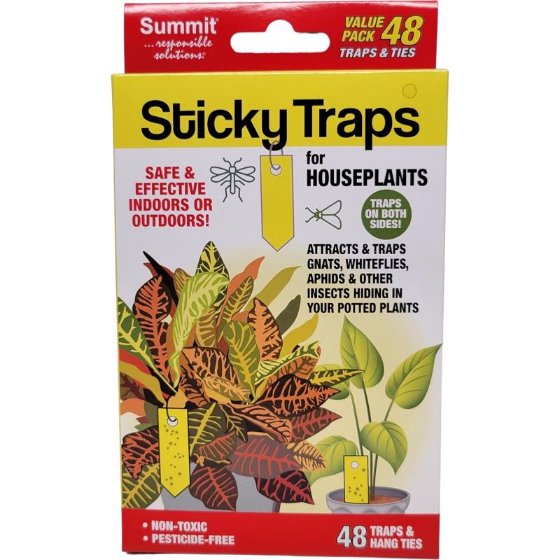 Summit Sticky Traps for Houseplants Sticky Trap 48 pc (Pack of 12)