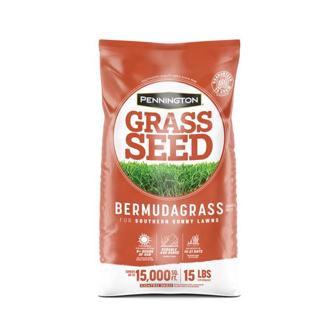 Semilla de césped Pennington Bermuda para pleno sol, 15 lb