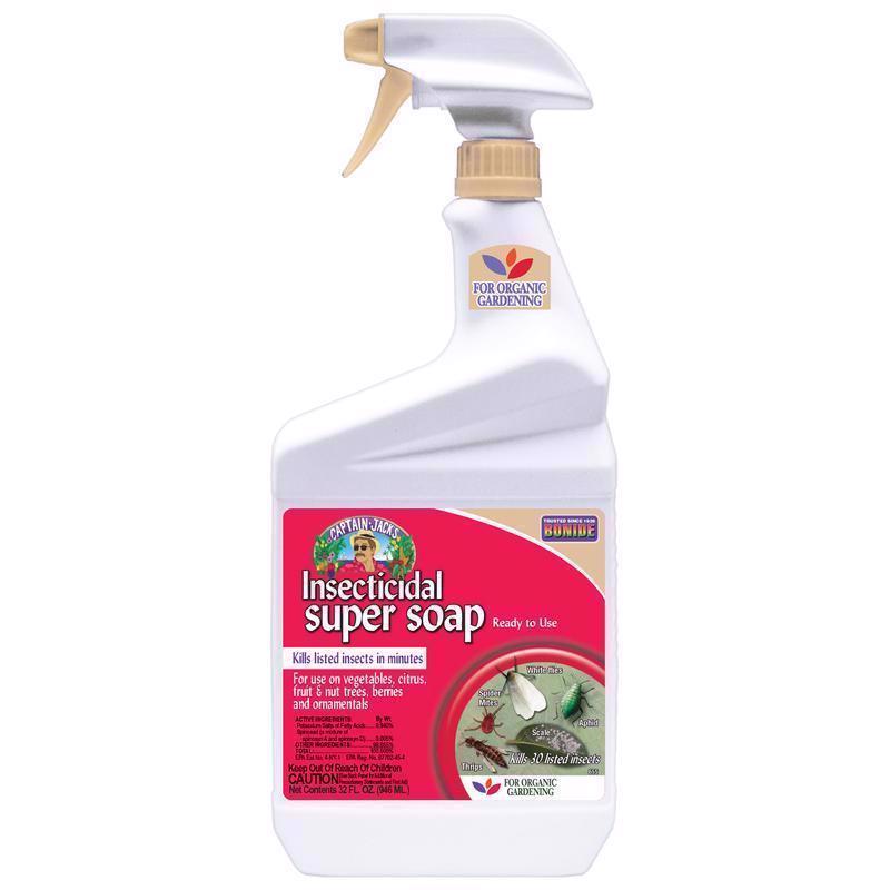 Bonide Organic Insect Killing Soap Liquid 32 oz (Pack of 6)
