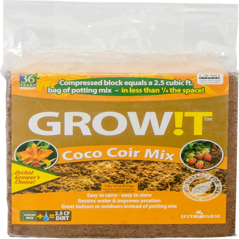 GROW!T Organic All Purpose Coco Coir Mix 0.37 cu ft