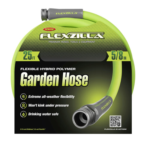 Legacy Flexzilla 5/8 in. D X 25 ft. L Heavy Duty Premium Grade Garden Hose