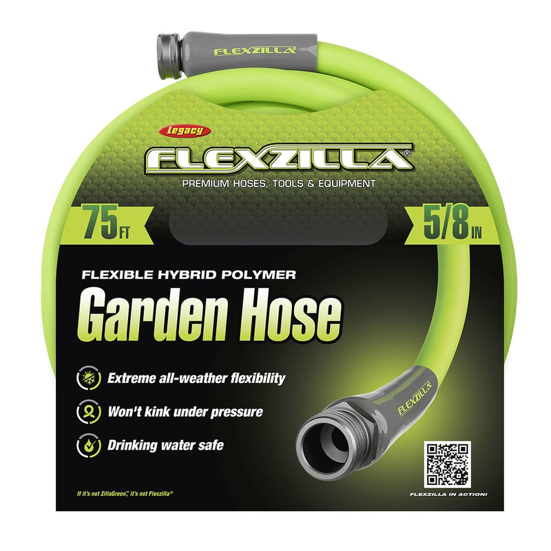 Legacy Flexzilla 5/8 in. D X 75 ft. L Heavy Duty Premium Grade Garden Hose