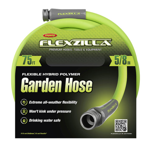 Legacy Flexzilla 5/8 in. D X 75 ft. L Heavy Duty Premium Grade Garden Hose