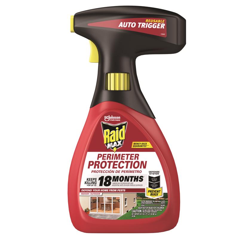 Raid Max Perimeter Protection Insect Control Spray 30 oz (Pack of 6)