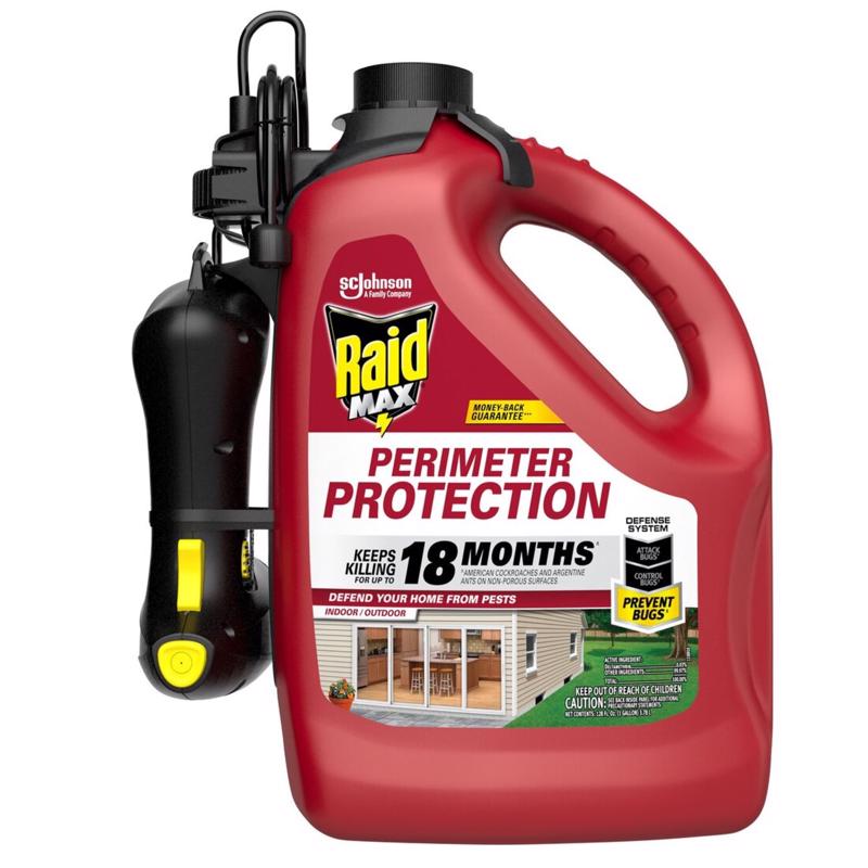 Raid Max Perimeter Protection Insect Control Spray 1 gal (Pack of 4)