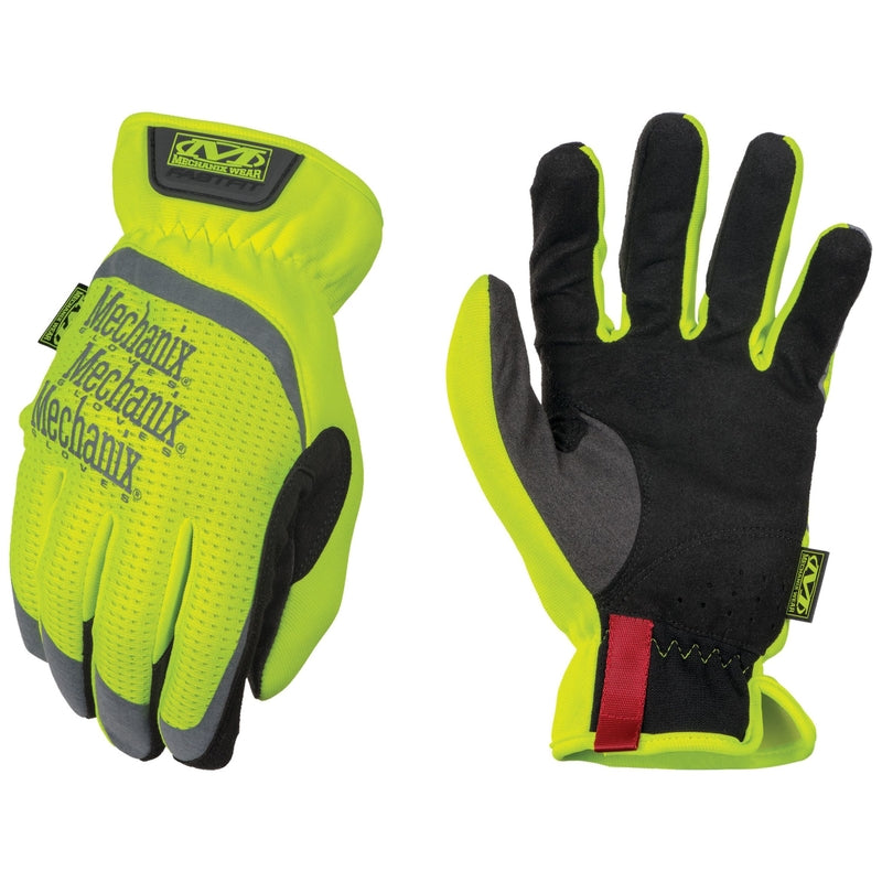 Mechanix Wear FastFit Men's Full Finger Work Gloves Hi-Vis Yellow XL 1 pair