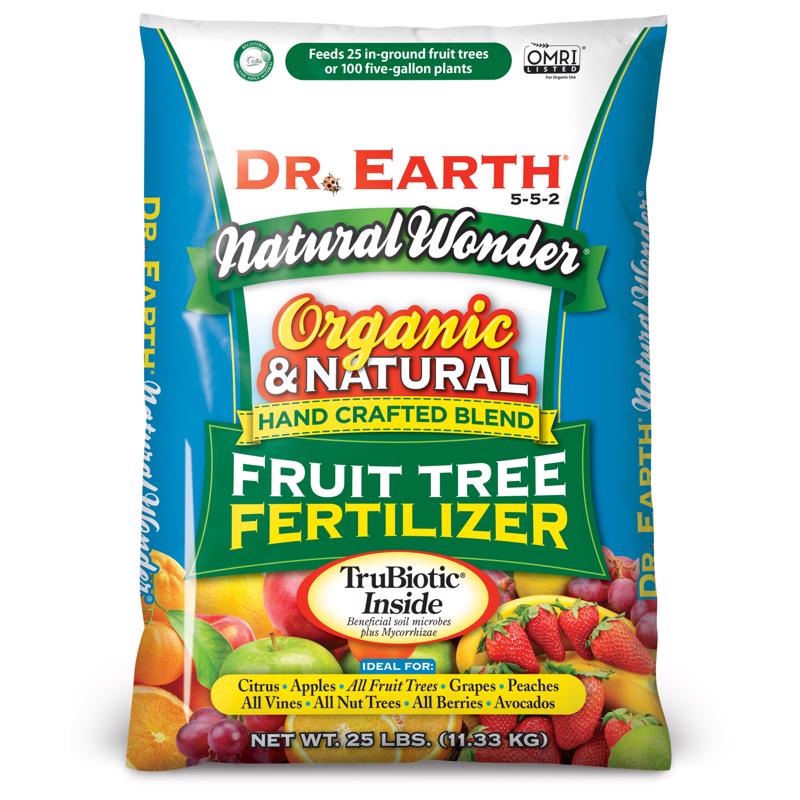 Dr. Earth Natural Wonder Organic Fruit 5-5-2 Plant Fertilizer 25 lb