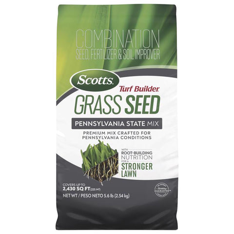 Scotts Turf Builder Pennsylvania para sol o sombra Fertilizante/Semilla/Mejorador de suelo 5.6 lb