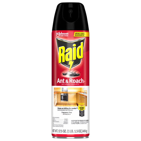 Raid Ant and Roach Killer Aerosol 17.5 oz