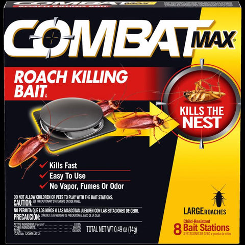 Combat Max Roach Bait Station 8 pk (Pack of 12)