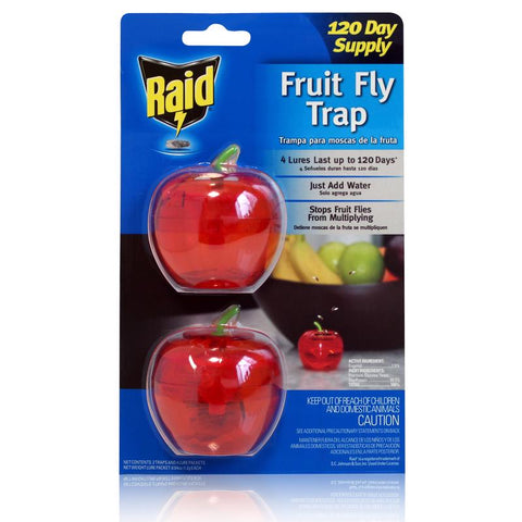Raid PIC Fruit Fly Trap 2 pk (Pack of 6)