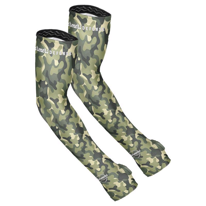Farmers Defense L/XL Polyester/Spandex Brush Camo Green Protection Sleeves (Pack of 3)