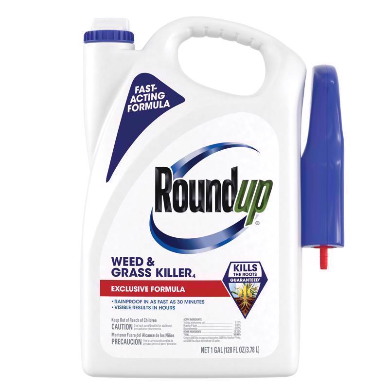 Roundup Weed and Grass Killer RTU Liquid 1 gal (Pack of 4)