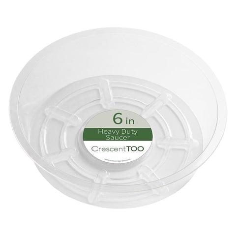 Crescent Garden 1.5 in. H X 6 in. D Plastic Plant Saucer Clear (Pack of 25)