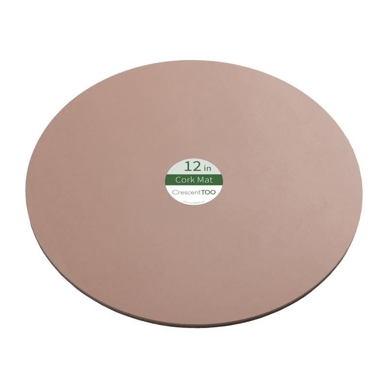 Crescent Garden 12 in. D Cork Planter Mat Natural (Pack of 25)