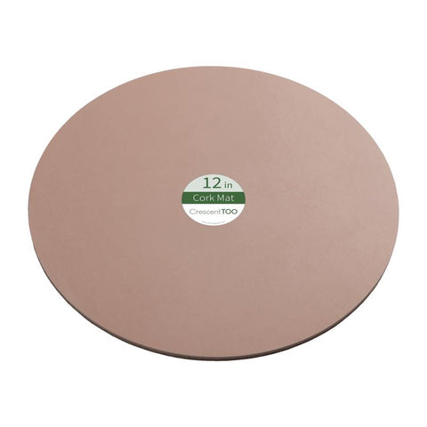 Crescent Garden Alfombrilla para macetas de corcho de 12 pulg. Natural (Paquete de 25)