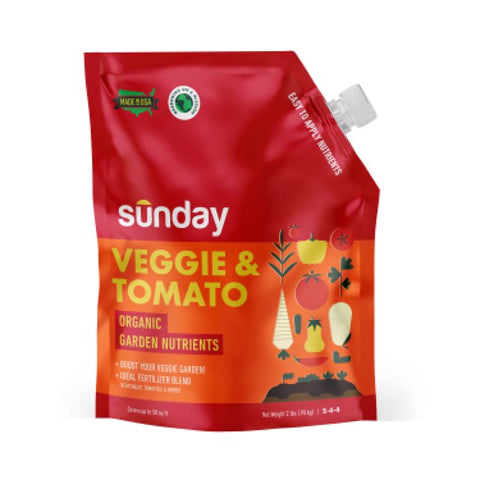 Sunday Organic Tomatoes 5-4-4 Plant Fertilizer 2 lb (Pack of 6)