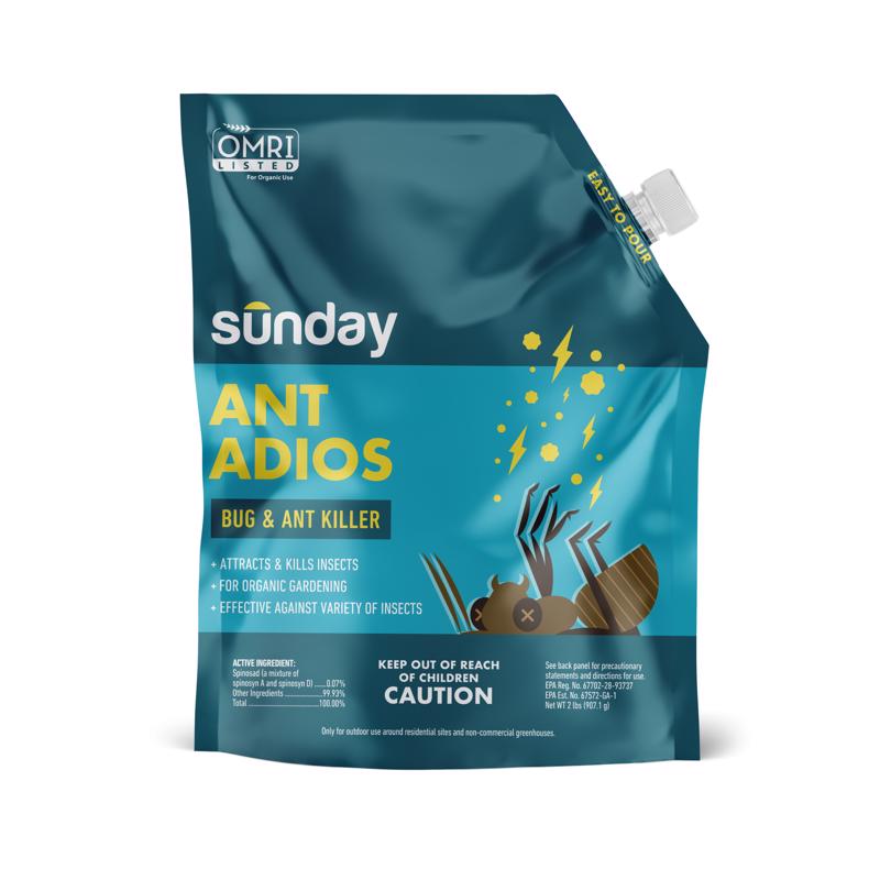 Sunday Organic Insect Barrier Granules For Ants 2 lb (Pack of 4)
