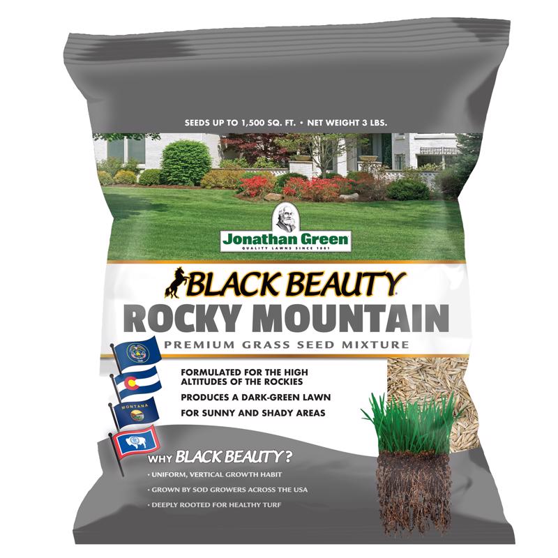 Jonathan Green Black Beauty Rocky Mountain Mixed Sun or Shade Grass Seed 3 lb