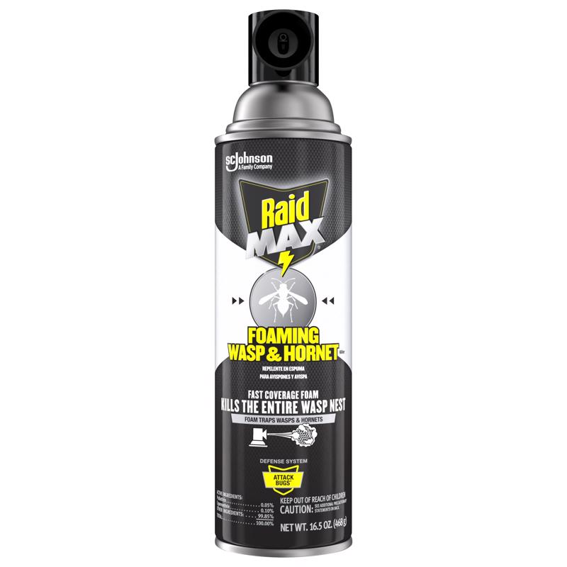 Raid Max Wasp and Hornet Killer Foam 16.5 oz (Pack of 12)