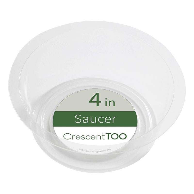 Crescent Garden 1.5 in. H X 4 in. D Polyethylene Plant Saucer Clear (Pack of 50)