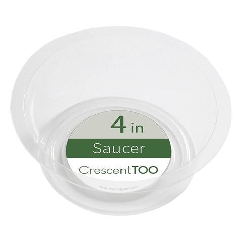 Crescent Garden 1.5 in. H X 4 in. D Polyethylene Plant Saucer Clear (Pack of 50)