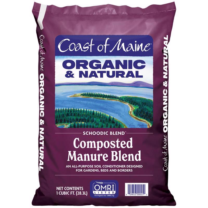 Coast of Maine Schoodic Blend Organic Cow Manure 1 cu ft 1 ft