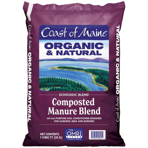 Coast of Maine Schoodic Blend Organic Cow Manure 1 cu ft 1 ft
