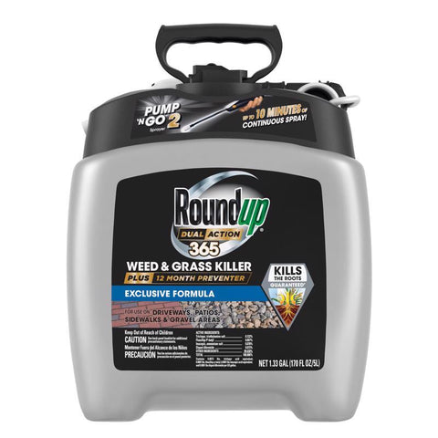 Roundup Pump 'N Go 2 Weed and Grass Killer + Preventer RTU Liquid 1.33 gal (Pack of 4)