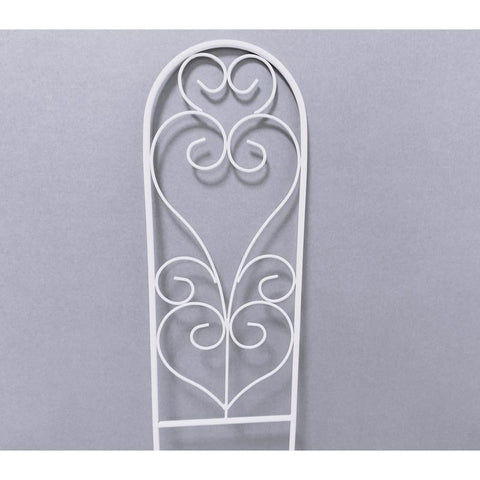 Living Accents 24 in. H White Steel Trellis