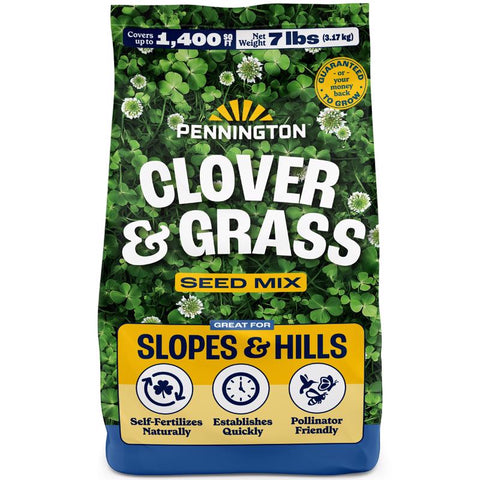 Pennington Smart Seed Clover Grass Mix Full Sun/Light Shade Grass Seed 7 lb
