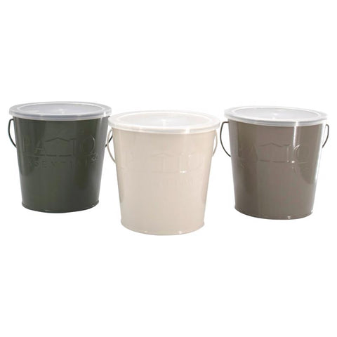 Patio Essentials Citronella Bucket Candle Solid For Mosquitoes 17 oz (Pack of 6)