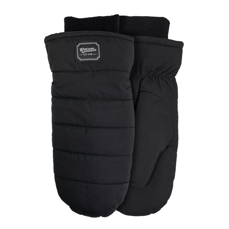 Guantes Watson S, manoplas acolchadas Taslon Puffer negras para clima frío