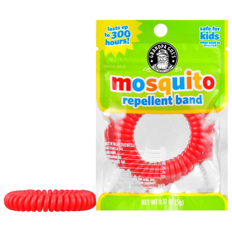 Grandpa Gus's Insect Repellent Wristband Wrist Band For Mosquitoes 1 pk (Pack of 50)