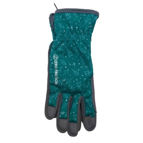 Zero Friction One Size Fits All Microfiber Green Gardening Gloves