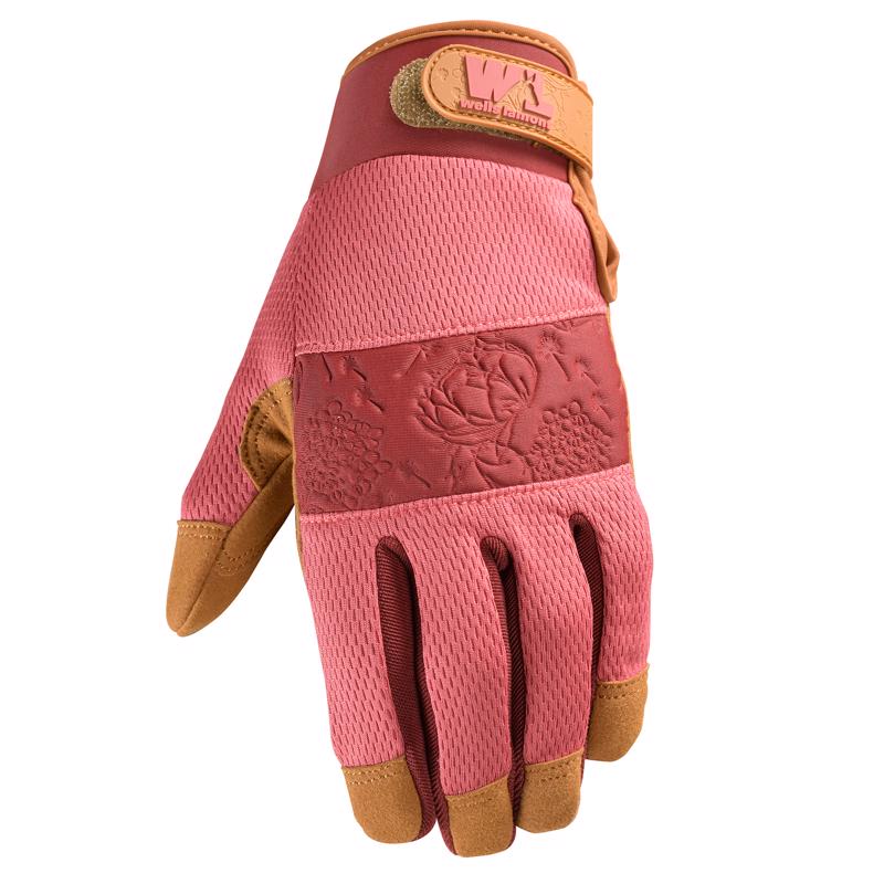 Guantes de trabajo para exteriores para mujer Wells Lamont, rosa, talla S, 1 par