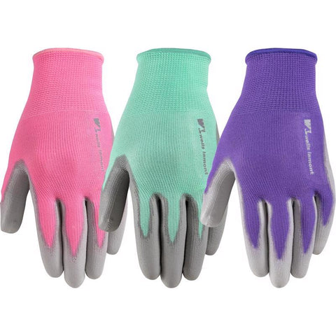 Wells Lamont Women's Outdoor Grip Gloves Assorted S 3 pk