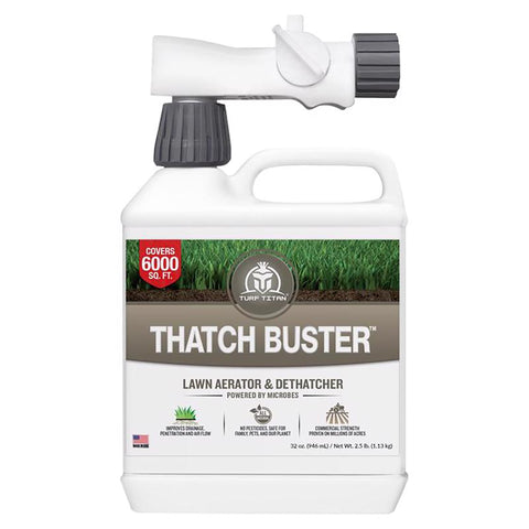 Turf Titan Thatch Buster Soil Amendment 6000 sq ft 32 oz (Pack of 6)