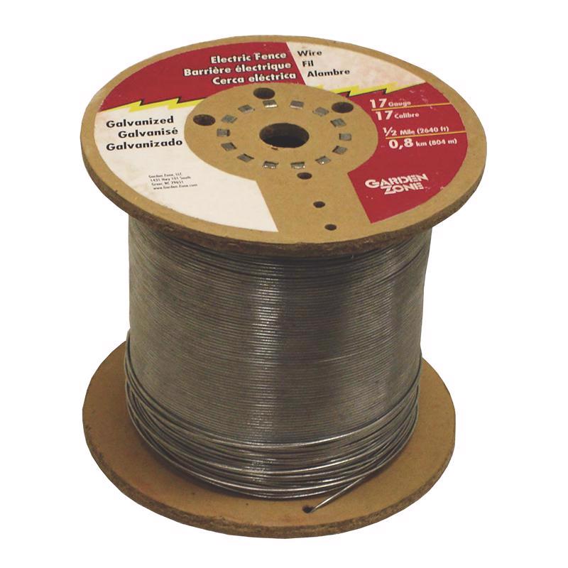 Ironridge 0.0453 pulg. de alto X 2640 pies de largo Acero galvanizado para cercado eléctrico Plateado