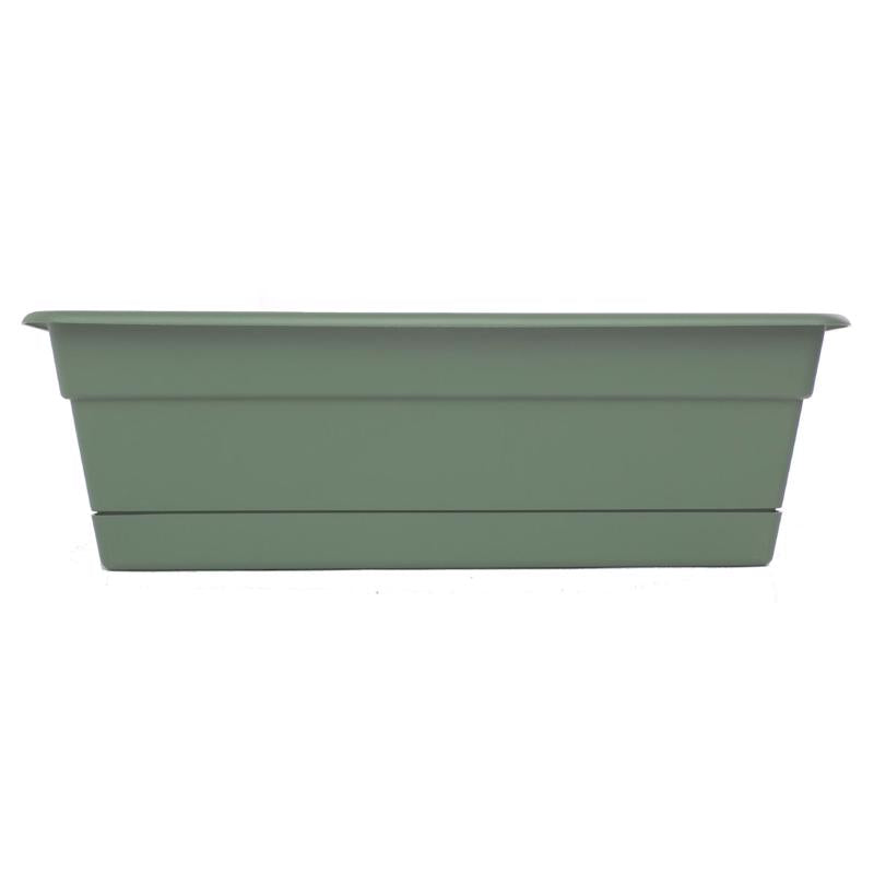 Bloem Dura Cotta 5.75 in. H X 18 in. W X 7.5 in. D Plastic Window Box Basil