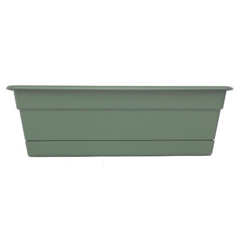 Bloem Dura Cotta 5.75 in. H X 18 in. W X 7.5 in. D Plastic Window Box Basil