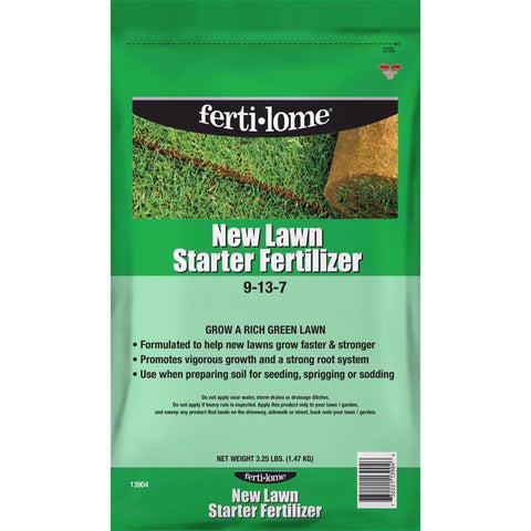 Ferti-lome Fertilizante para el inicio del césped para múltiples tipos de pasto 812 pies cuadrados